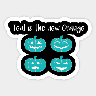 Teal is the New Orange Sticker